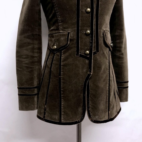 ❌❌SOLD❌❌ ANTHROPOLOGIE Vtg Military Look COAT S - Picture 3 of 8
